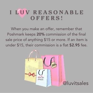 Feel free to send me reasonable offers!!